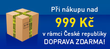 Po&scaron;tovn&eacute; zdarma při n&aacute;kupu nad 999 Kč